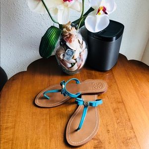 Tory Burch Leighanne in teal Size 8